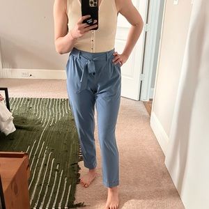 Dusty Blue Banana Republic Tapered Pull-On Pants